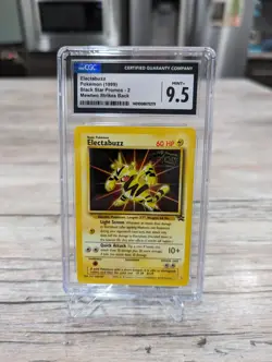 CGC 9.5 MINT+ Electabuzz # 2 WOTC Black Star PROMO Pokemon Card - Image 1