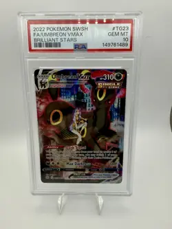 PSA 10 Pokemon Brilliant Stars Umbreon VMAX TG23 Trainer Gallery Ultra Rare - Image 1