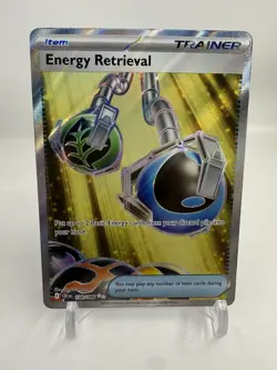 Pokemon TCG Energy Retrieval Full Art Chaos Rising CRI 108/086 NM - Image 1