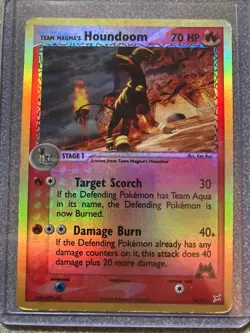HOUNDOOM - 2004 POKEMON TEAM MAGMA's vs TEAM AQUA REVERSE HOLO 34/95 - Image 1