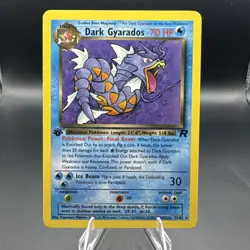 Pokemon Card Team Rocket 1st Edition Rare Non-Holo Dark Gyarados 25/82 - Image 1