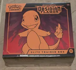 SLIGHT TEAR BRAND NEW SEALED Pokemon S&V Scarlet & Violet Obsidian Flames ETB - Image 1