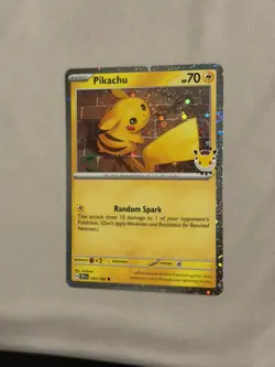 Pikachu Pokemon Day 2026 051/162 Cosmos Holo Right Border Swirl🌀 - Image 3