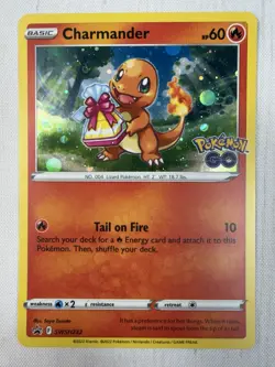 Charmander SWSH232 Cosmos Holo Sword & Shield Promo Pokemon Go Stamped NM - Image 1