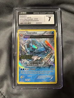 POP 9 Pokemon XY Ancient Origins Black Star Promo Gyarados #XY60 CGC 7 NM POP 9 - Image 1