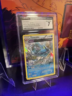 POP 9 Pokemon XY Ancient Origins Black Star Promo Gyarados #XY60 CGC 7 NM POP 9 - Image 3
