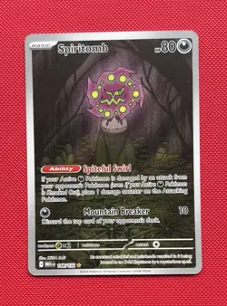 Pokemon Spiritomb 148/132 ME01 Mega Evolution Holo English Basic 80 HP - Image 1
