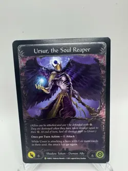 Flesh and Blood FAB Ursur, the Soul Reaper - FAB022 NM Cold Foil Promos - Image 1