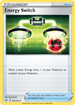 4x Energy Switch 162/202 Sword & Shield NM/M Pokemon Playset x4 - Image 1