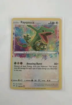 Pokemon - Rayquaza 138/185 Swsh04: Vivid Voltage Amazing Rare Holo - Image 1