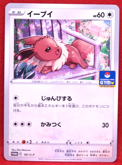 Eevee 2021 GYM Promo 181/S-P Gamefreak Nintendo Pokemon Card Japanese F/S - Image 1