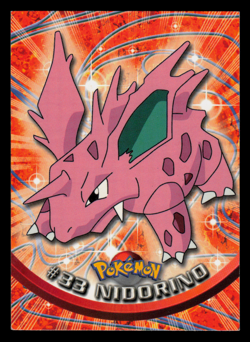 LP - Pokemon Topps Nidorino #33 TV Animation Edition Series 1 (Black Logo) - Image 1