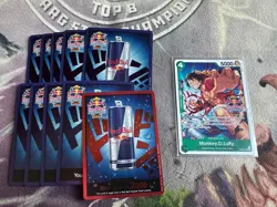 Red Bull X One Piece Double Don!! Monkey D Luffy Promo + Foil Don Set - Image 1