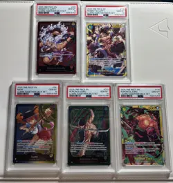 Bandai One Piece Game Learn Together Deck Set PSA 10 Luffy Nami Zoro Sequential - Image 1