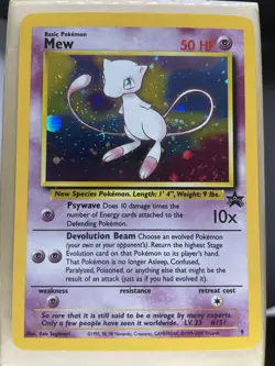 Pokemon Mew 9 Promo Holo Basic Vintage 2000 English Card - Near Mint - Image 1