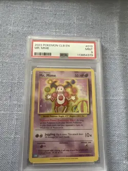 Mr. Mime 013/034 Trading Card Game Classic Holo PSA 9 - Image 1
