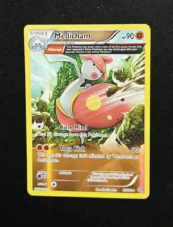 Medicham (Omega) 81/160 Reverse Holo Rare XY Primal Clash Pokemon Card - Image 1