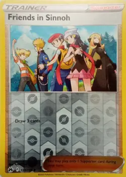 131/159 FRIENDS IN SINNOH REVERSE HOLO CROWN ZENITH POKEMON CARD - Image 1