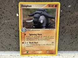 Donphan 30/107 Uncommon Non Holo EX Deoxys Pokemon Card Played Yuka Morii - Image 1