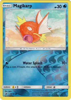 Magikarp 19/70 Reverse Holo Dragon Majesty Pokemon Card NM - Image 1