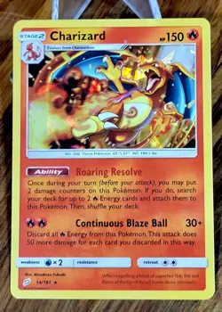 Charizard 14/181 Cracked Ice Holo-Team Up 2019-Rare Pokemon TCG Card - Image 1