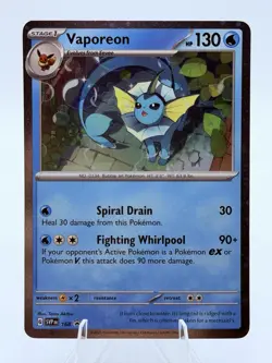 Vaporeon (Cosmos Holo) Promo Normal SV: Scarlet & Violet Promo Cards SVP168 NM - Image 1