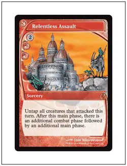 Relentless Assault, Future Sight Mystery Booster, Magic the Gathering MTG NM - Image 1