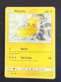 PIKACHU 66/236 COSMIC ECLIPSE ENGLISH POKEMON CARD TCG - Image 1