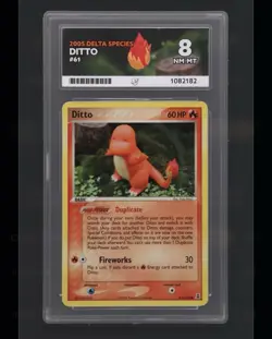 2005 POKEMON EX DELTA SPECIES #61 DITTO [CHARMANDER] ACE 8 - Image 1