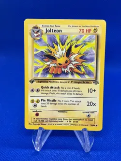 Vintage Pokemon WoTC Jungle 1st Edition Jolteon 20/64 Regular Rare NM - Image 1