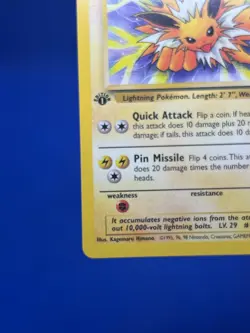 Vintage Pokemon WoTC Jungle 1st Edition Jolteon 20/64 Regular Rare NM - Image 5