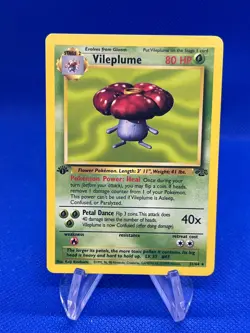 Vintage Pokemon WoTC Jungle 1st Edition Vileplume 31/64 Regular Rare NM - Image 1
