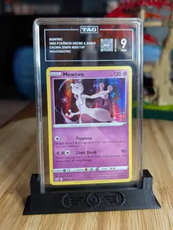 Pokemon TCG - Mewtwo Holo Sword & Shield Crown Zenith 59/159 - TAG Grade 9 - Image 1