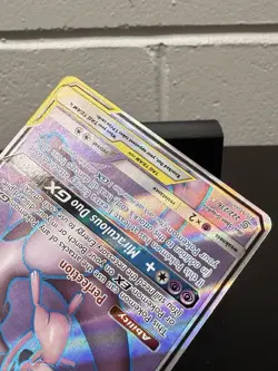Mewtwo & Mew GX 222/236 Unified Minds 2019 Full Art Tag Team Pokemon Card - Image 4