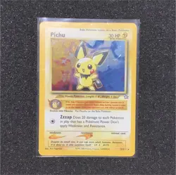 Pokemon TCG Pichu 12/111 Neo Genesis Unlimited Holo Rare 30 HP (EN) - Image 1