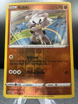 Kubfu 093/198 Chilling Reign Pokemon Reverse Holo Near Mint - Image 1