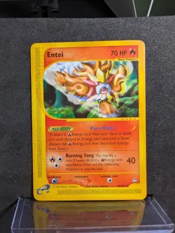 Pokemon TCG Aquapolis Entei 10/147 Holo Rare English 70 HP 2002 Nishida - Image 1