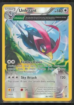 Unfezant 81/108 Rare Roaring Skies Pokemon Reverse Holo Near Mint - Image 1