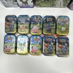 Nintendo Pokemon TCG Mini Tins Lot of 10 Riolu Raichu Togepi Ascended Heroes - Image 1