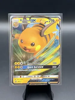 Raichu GX SM213 Sun & Moon Black Star Promo Holo Pokemon Card - Image 1