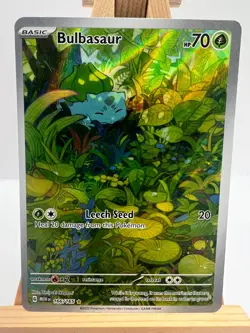 Pokemon TCG - S&V 151 - 166/165 Bulbasaur - Illustration Rare - NM/M - Image 1