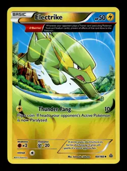 Electrike 60/160 Reverse Holofoil XY - Primal Clash Uncommon Pokemon TCG - Image 1