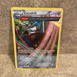 Pokemon TCG Excadrill 2015 Primal Clash 97/160 Reverse Holo Holo Rare MP - Image 2