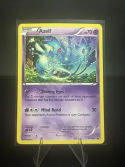 Pokemon TCG Azelf XY142 X and Y Black Star Promo Holo LP - Image 1