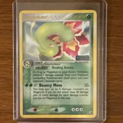 Pokemon Meganium 9/115 Unseen Forces 2005 Reverse Holo Rare Stage 2 100 HP - Image 1