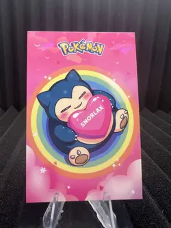 Snorlax Valentines - Cracked Ice Holo - Electric Pikachu Database - Pokemon - Image 1