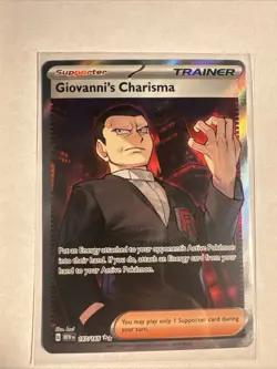 Pokemon TCG Scarlet & Violet 151: Giovanni's Charisma SR 197/165 NM/M - Image 1