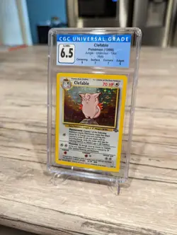 Pokemon Clefable Jungle Holo 1/64 CGC Near Mint 6.5 - Image 2