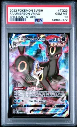 PSA 10 UMBREON VMAX TG23 BRILLIANT STARS TRAINER GALLERY SWORD & SHIELD POKEMON - Image 1