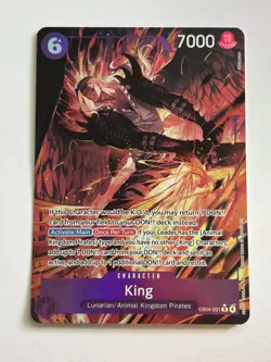 One Piece King Rare Alt Art EB04-031 The Azure Sea's Seven English - Image 1